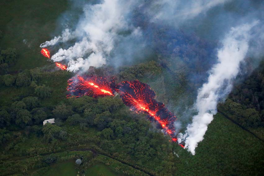 ハワイのキラウェア火山で続く噴火活動　多くの住民が避難